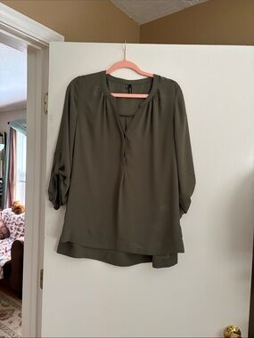 Maurices Olive Green Tunic Blouse